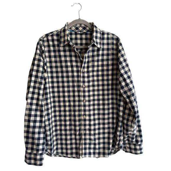 The North Face Men’s Gingham Check Button Down Cotton Shirt Size Medium - Picture 2 of 5